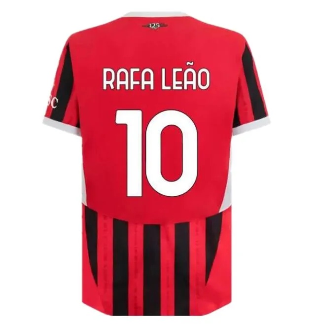 Risparmia alla grande su 24 25 26 Gimenez Joao Felix Milans Soccer Jersey  2025 2026 Giroud Pulisic Rafa Leao Theo Kalulu De Ketelaere 125 Anni