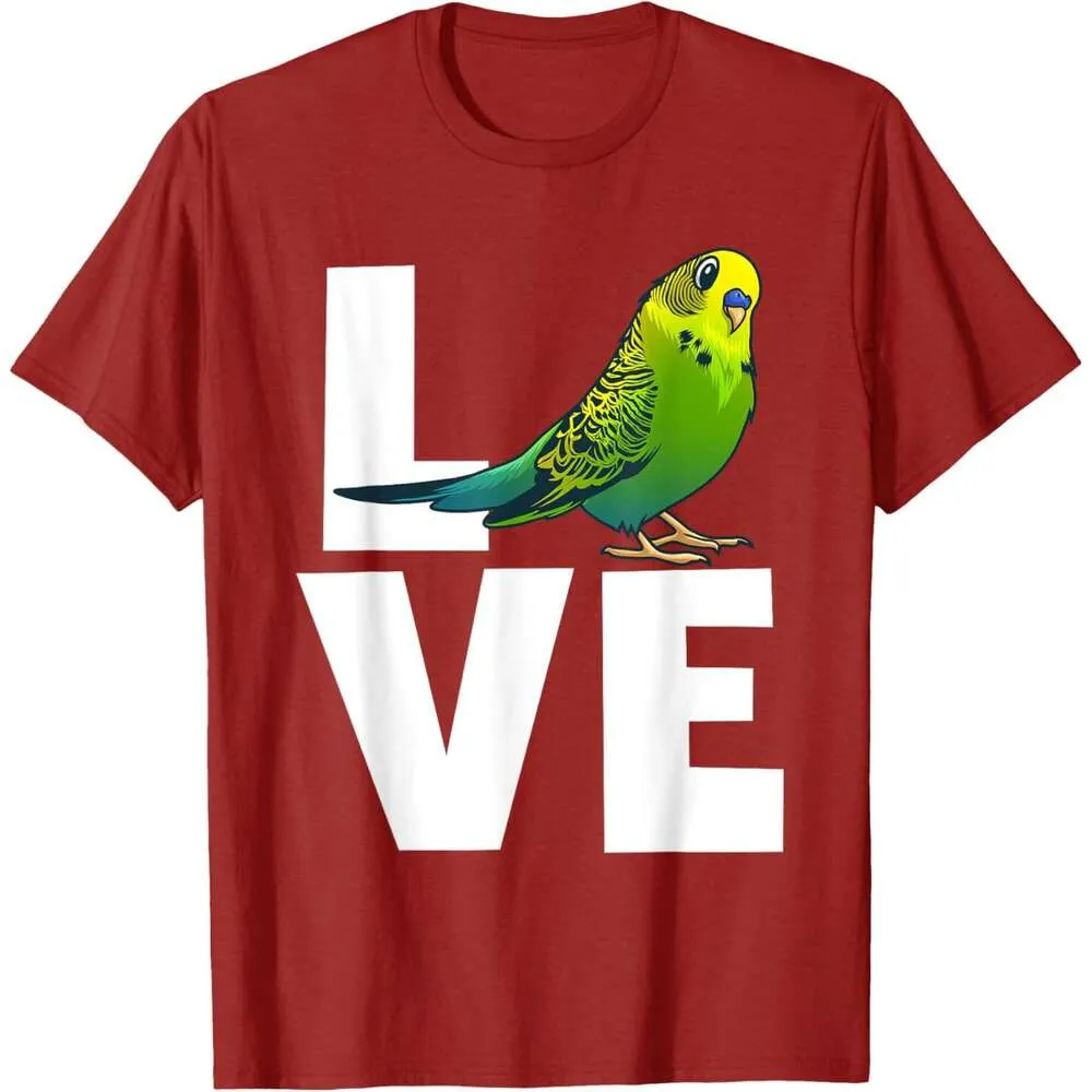 Wholesale Animal Tee Shirts Cute Parakeet Graphic Tee: Mens Parrot
