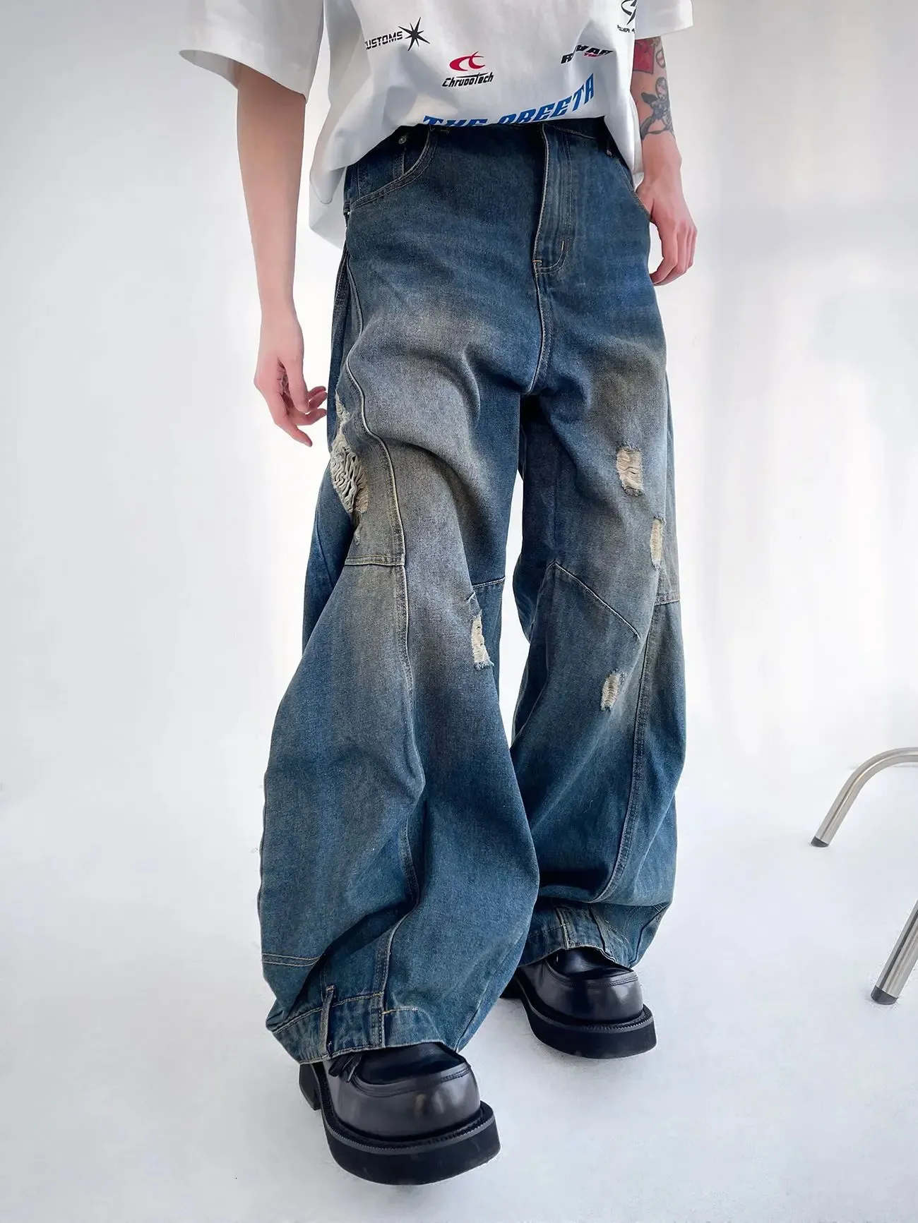 パンツ DenimJun Distressed Kendo Blended Pants Eclipse
