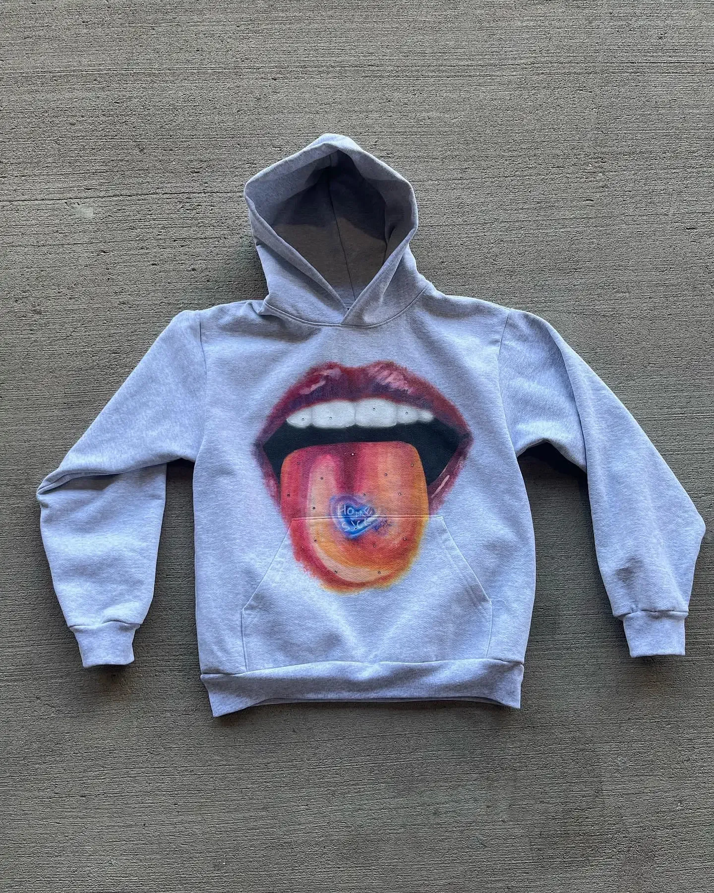 2024 Big Mouth Print Hoodies Women Men Hip Hop Long Sleeve Pullover Coats Oversized Harajuku Casual Loose Sweatshirt Streetwear