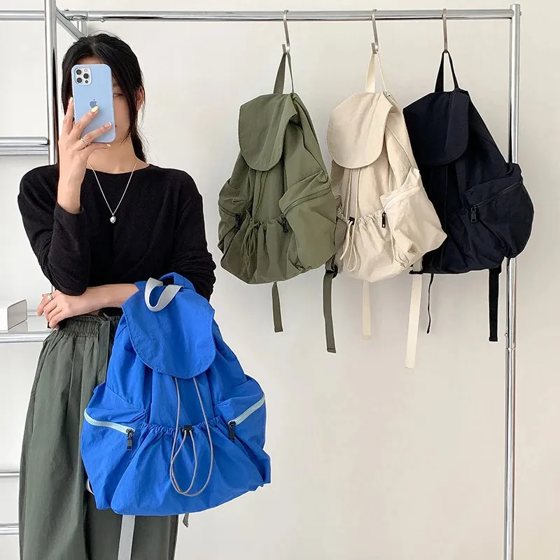 Nylon Clamshell Backpack For Women, Large Capacity Bag | DHgate display picture 3