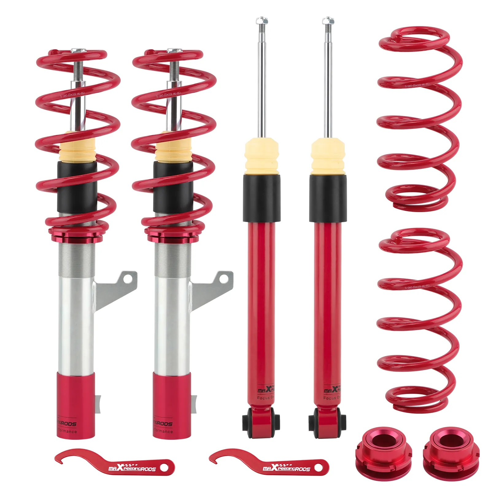 MaXpeedingrods Coilovers Lowering Kit For Mazda 3 2004-2013 | Adjustable Height | Front & Rear Set