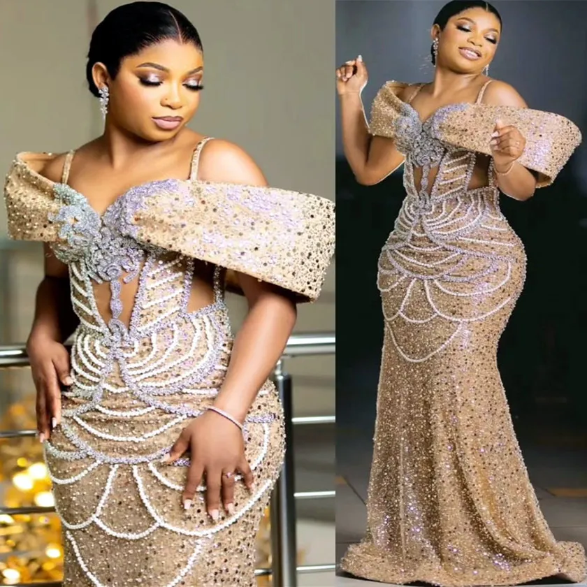 Gold Mermaid Gold Sparkly Prom Dress With Crystals And Beading Plus Size For Evening Formal Party Reception Birthday And Engagement ZJ648 From Chic cheap 188.95 DHgate.Com
