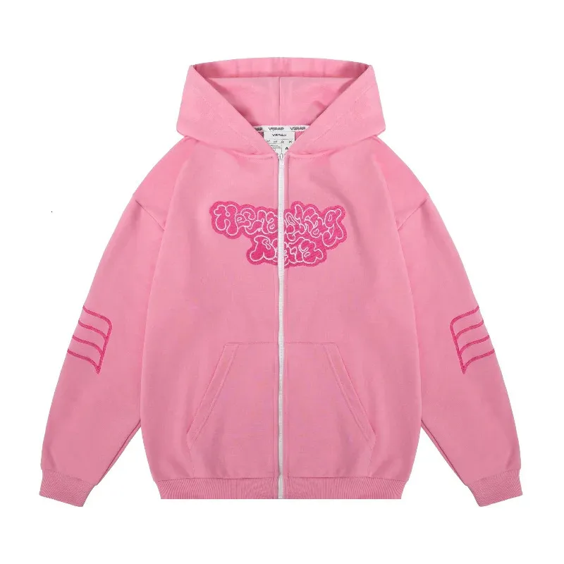 DHgate.com:Trendy Harajuku Zip-Up Hoodie: Oversized