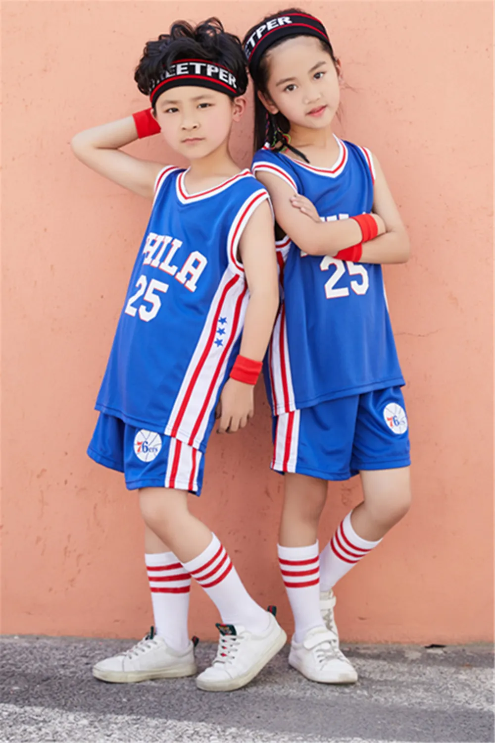23/24 Boys Girls Basketball Jerseys Uniform Set for Primary School