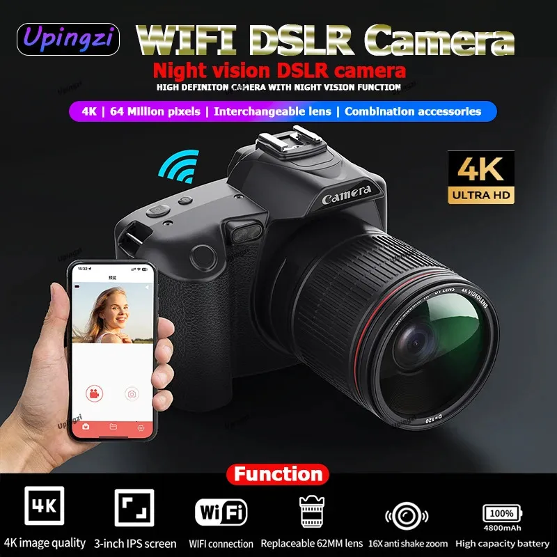 Product D5 4K Dual Camera Highdefinition 64 Megapixel WiFi Product D5 4K Dual Camera Highdefinition 64 Megapixel WiFi