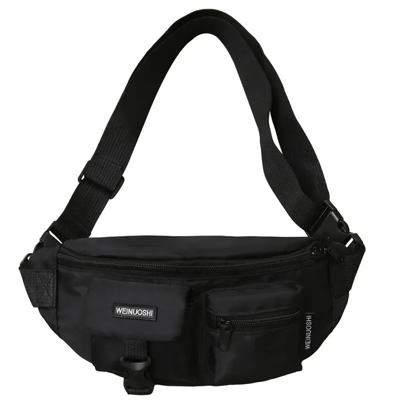 DHgate.com:Pink & Black Punk Hip Hop Crossbody Bag