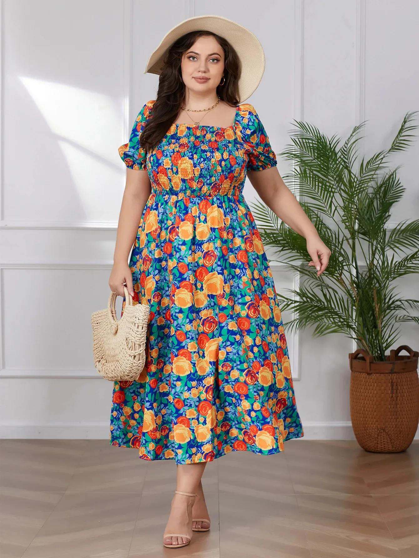 plus size bohemian dresses Boho Cotton Maxi Dress: Tiered Ruffle Cream Gown - Isabella Care Wash at a temperature not exceeding +30 degrees Celsius (86 oF) Nemidor Plus Size Women Maxi