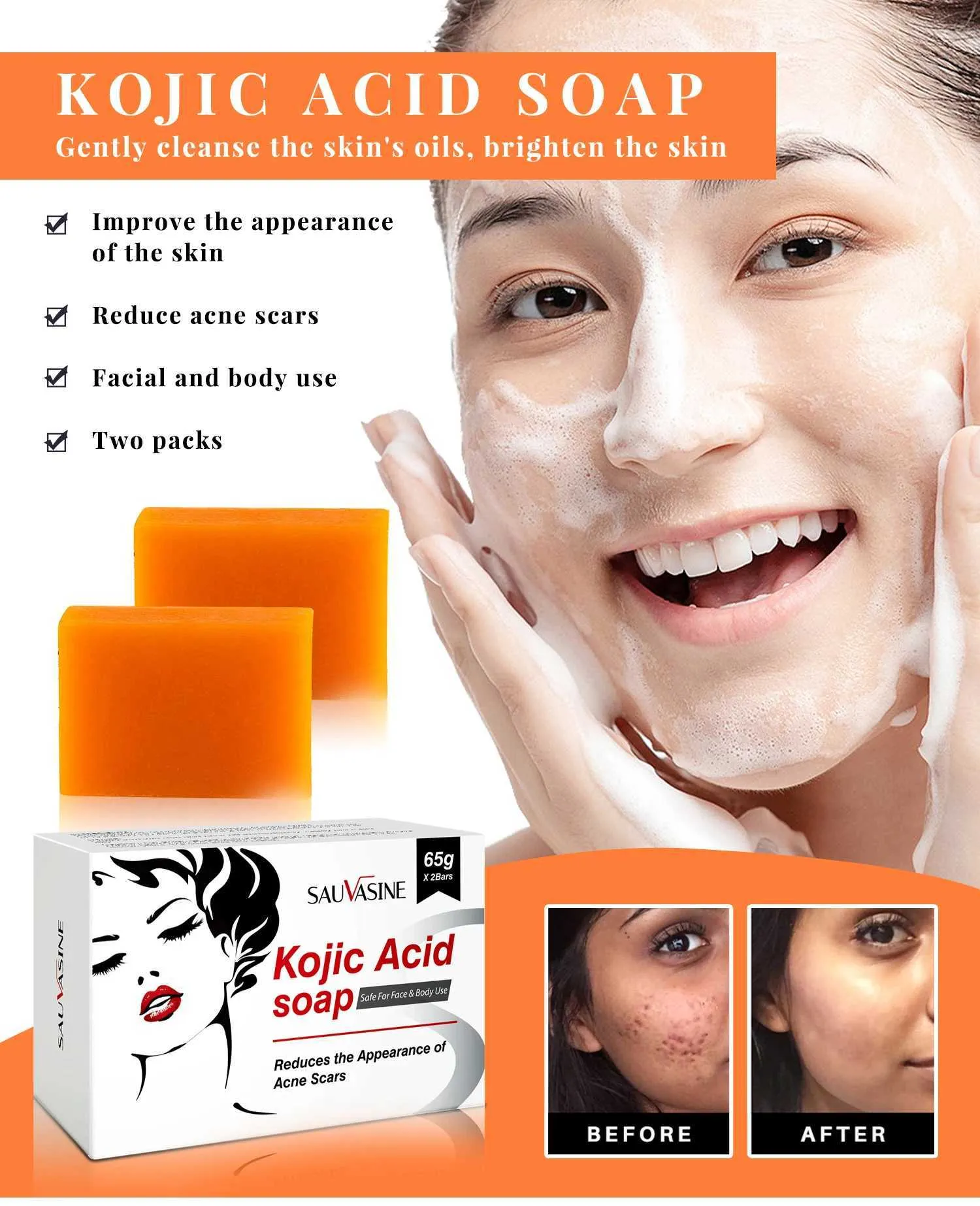 Kojic Acid Whitening Soap - Handmade, Original Formula for Anti-Aging, Acne  \u0026 Dark Spot Removal, Skin Brightening \u0026 Moisturizing from Dhgate Handmade  Soap - price 10.03, image size:1500x1846
