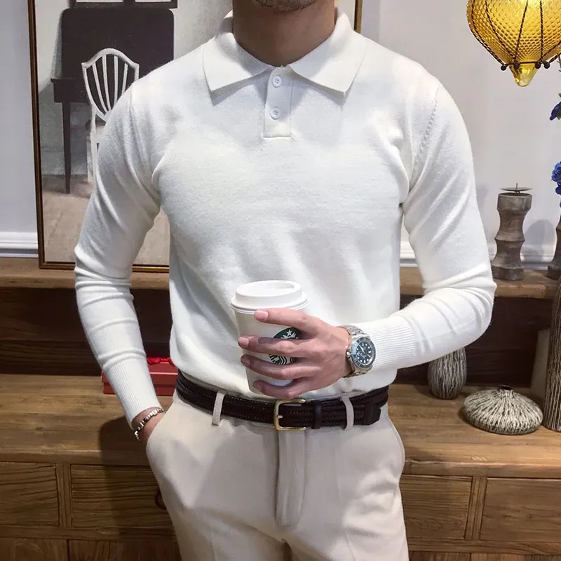 White Polo Long Sleeve White Shirt Outfit White Polo Shirt Formal
