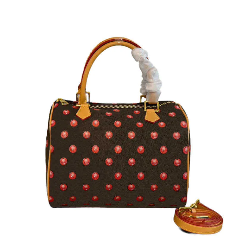 Vintage Flower Painted Boston Bag Small Soft From Findluxury