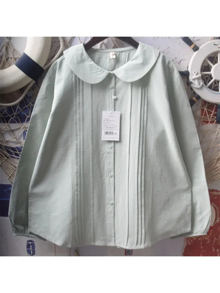 peter pan white blouse