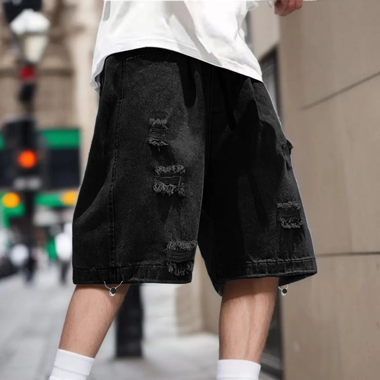 【ssstein】BAGGY DENIM SHORTS - BLACK ssstein 