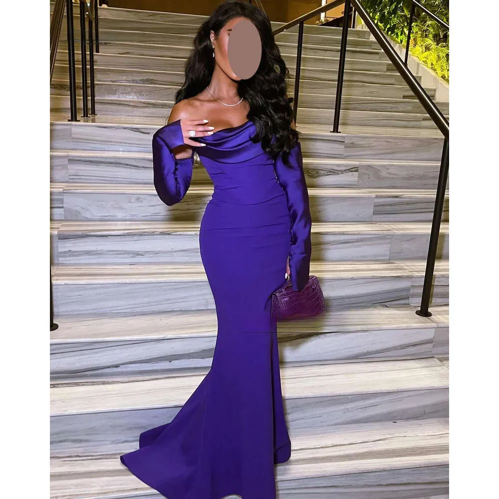 Mermaid Strapless Off-The-Shoulder Square Neck Sweep Train Jersey Formal  Prom Dress for Women from Dhgate Prom Dresses - price 253.61
