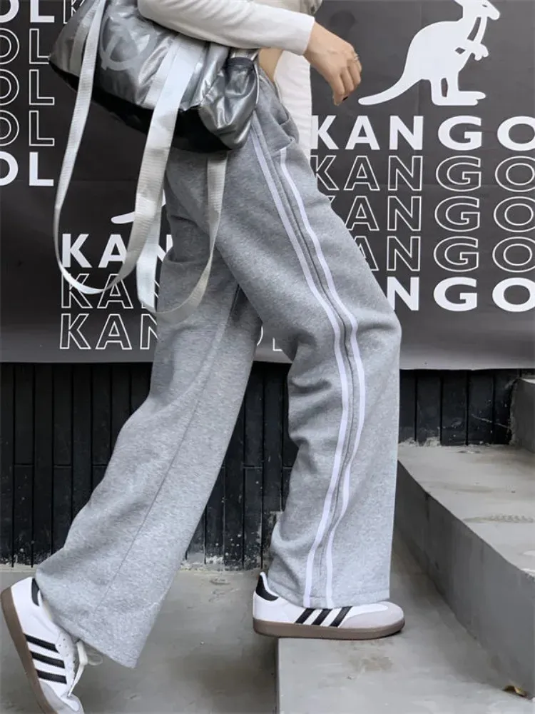 Pantalones Deportivos De Cintura Alta Con Costuras De Dos Colores Para Mujer Para Correr