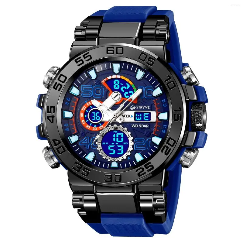 Sports Wristwatch STRYVE 8030 Dual Display Analog Digital 