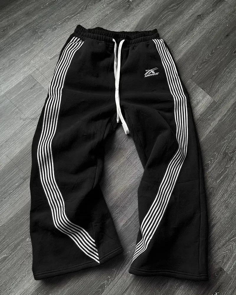パンツ LGB black stripe cropped trousers Y2K LGB black stripe cropped trousers Y2K - メルカリ