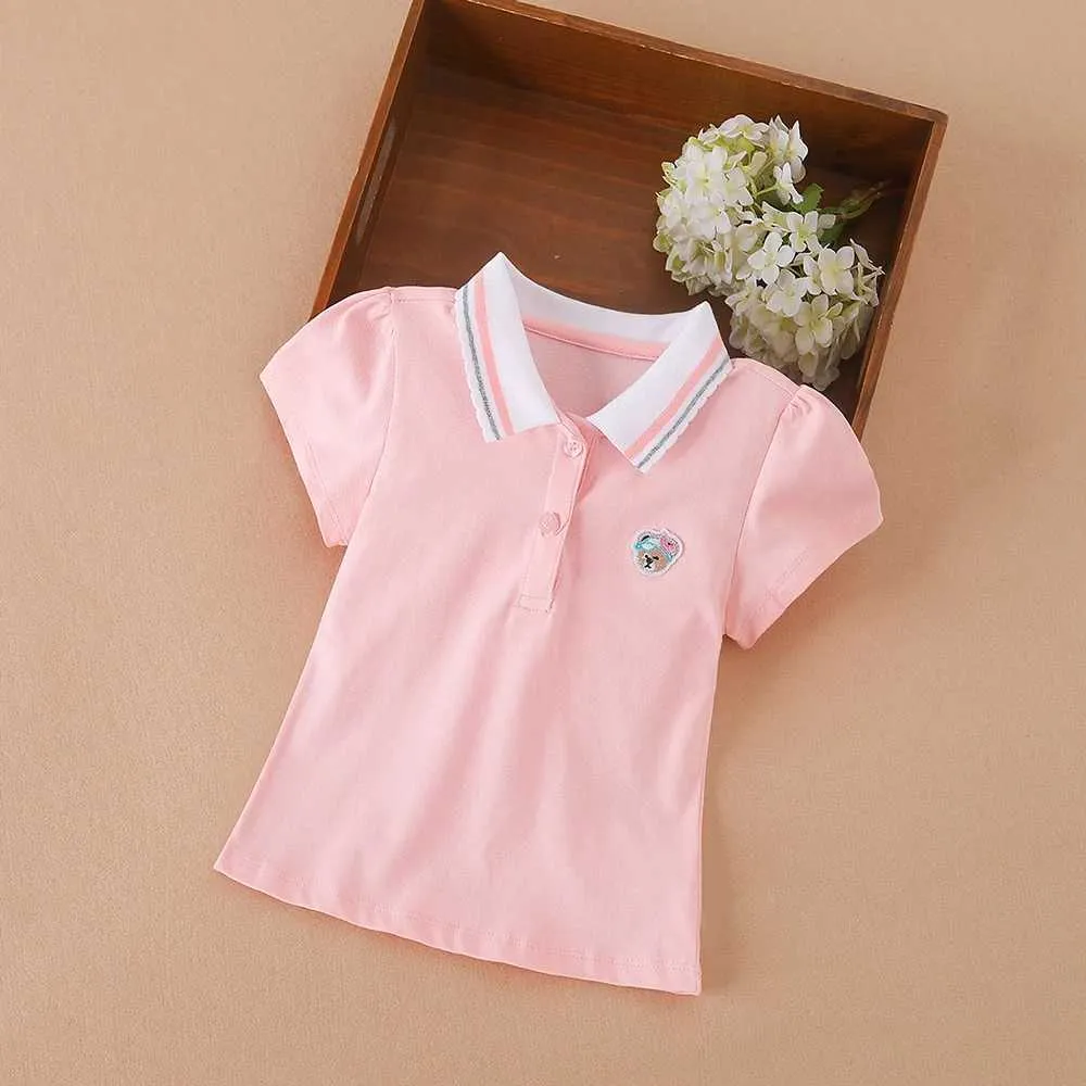 Cute Cartoon Polo Shirt for Girls Summer Kids Clothes, Striped Design,  Soft Cotton, Toddler Preschool Fashion Buy Now!