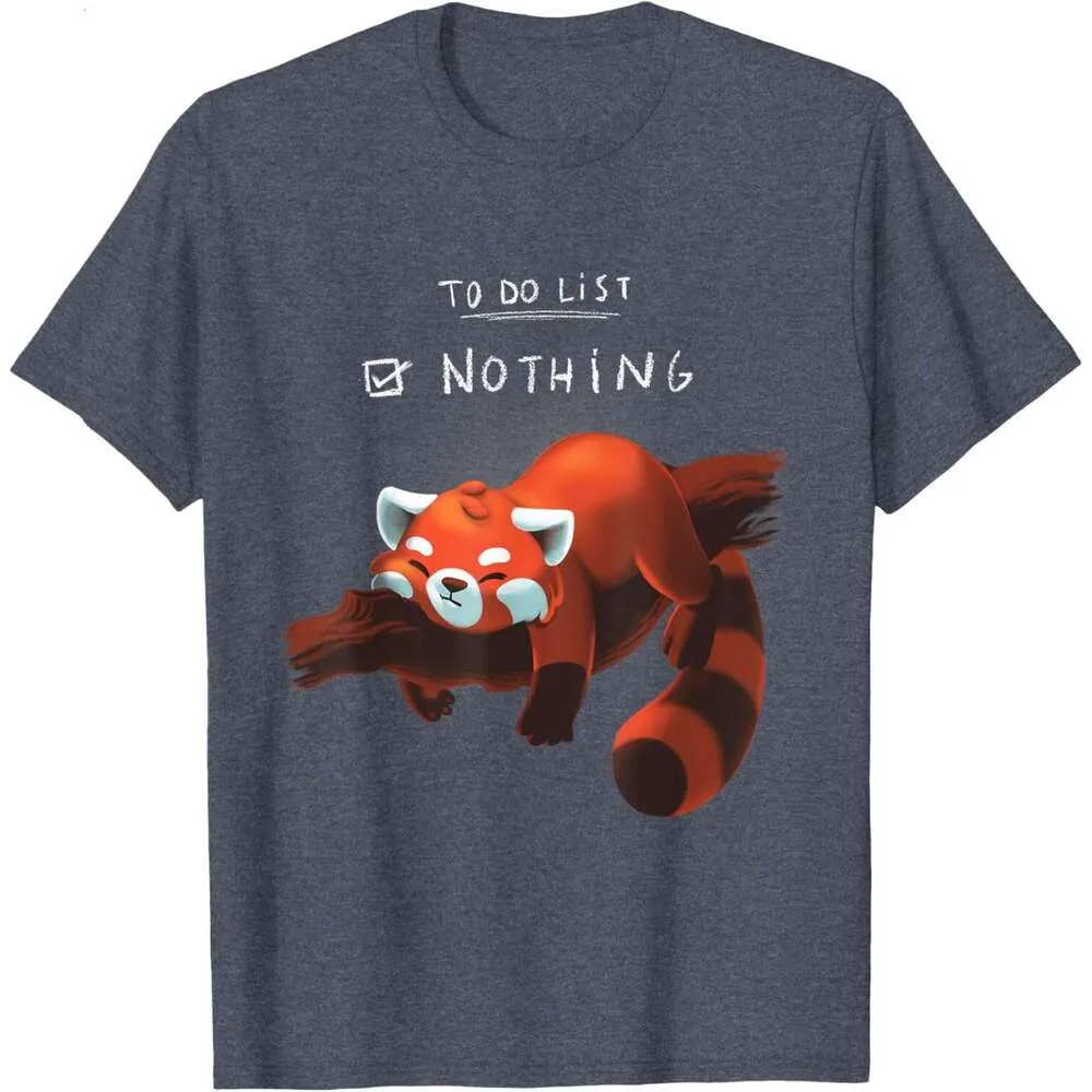 Red Panda Cute Lazy Animal To Do List T-Shirt Red Panda Cute Lazy Animal To Do List T-Shirt