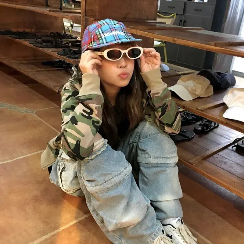 Japanese Y2K Cropped Jacket Acetate Hooded Zipper Short Coat
