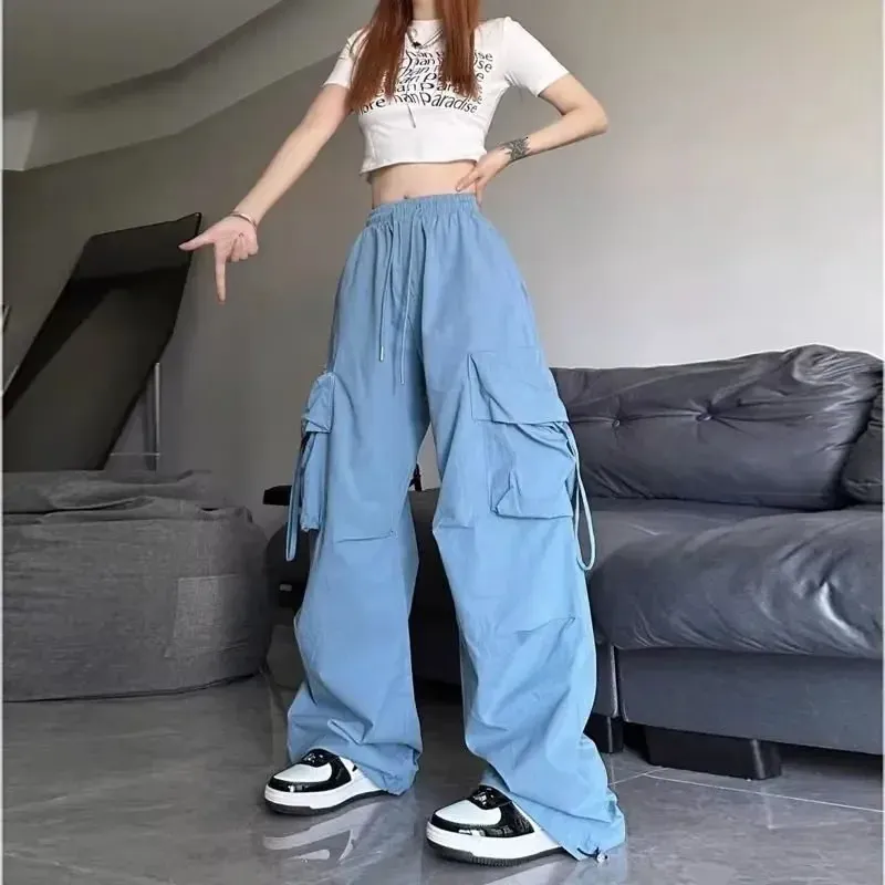 Whizmax Cargo Pants Women Baggy Casual High Waisted Straight