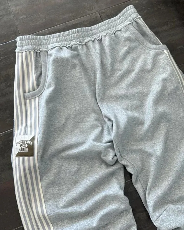 Pantaloni della tuta streetwear Y2K Gothic Hip Hop Retro Stripes Pantaloni larghi casual da uomo e da donna Pantaloni da jogging con elastico in vita_voghion.com