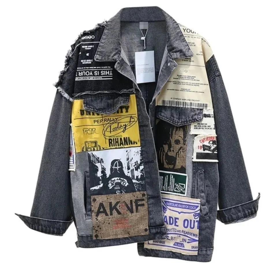 ジャケット・アウター 30s Vintage \"Unusual Pattern\" Denim JKT Vintage 1930s Montgomery Wards Denim Chore Jacket - Thrashed (AS