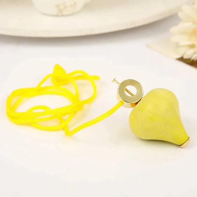 Top With Rope Wood Toy Tops: Classic Wooden Spinning Top With Rope... From Early ...