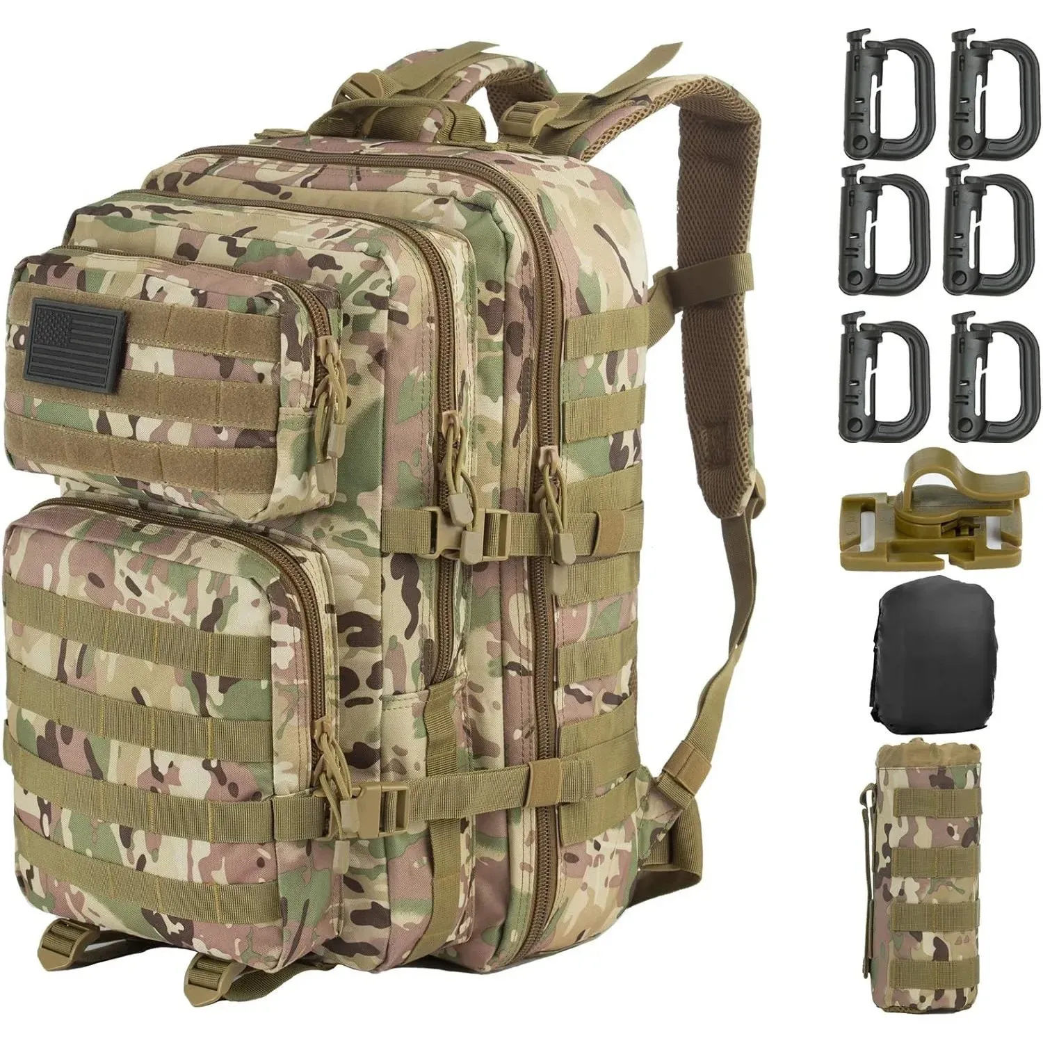 Camouflage Hiking Backpack Tactical Military Backpack, Outdoor