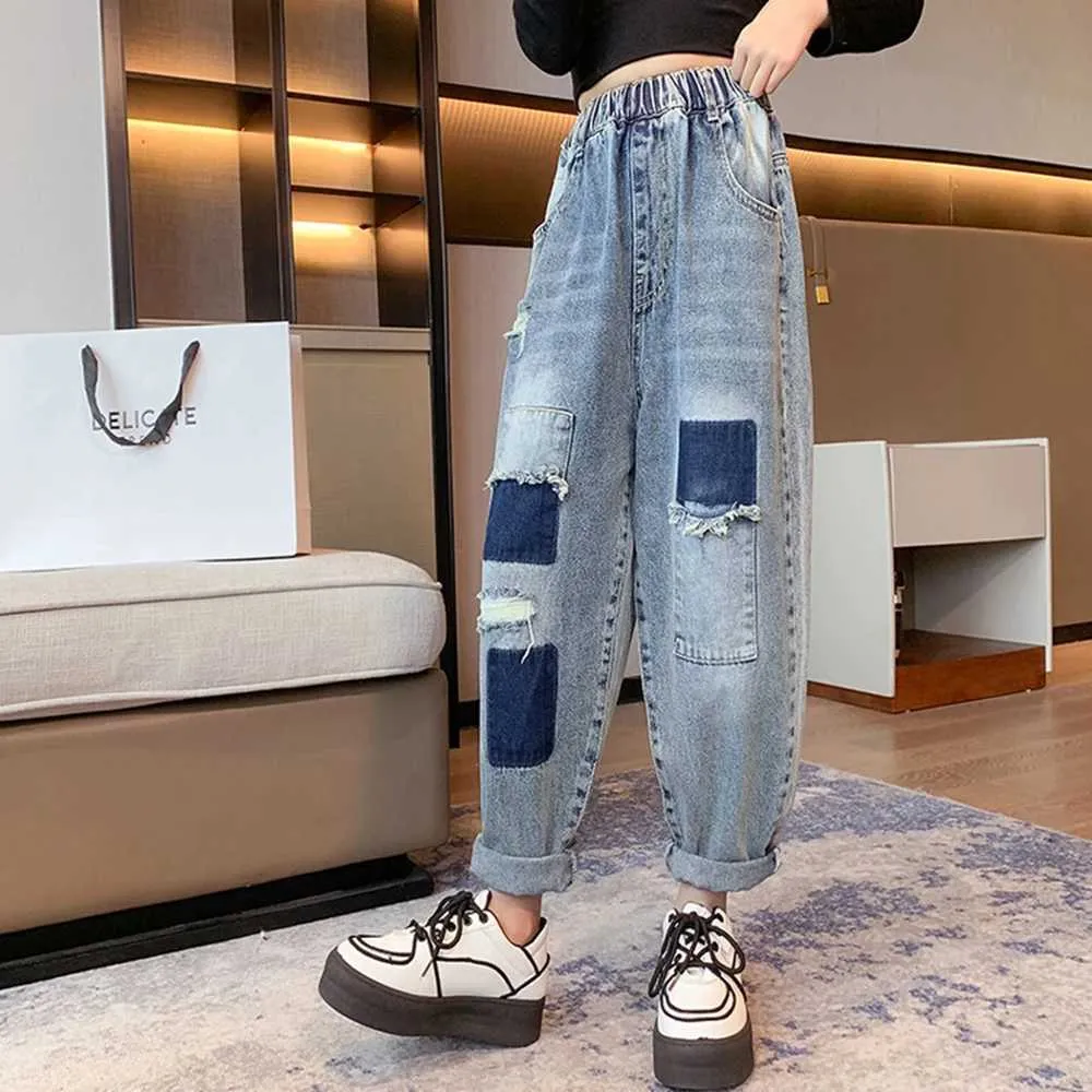 Pantalones De Mezclilla De Mezclilla Elegante Jeans De Moda Para