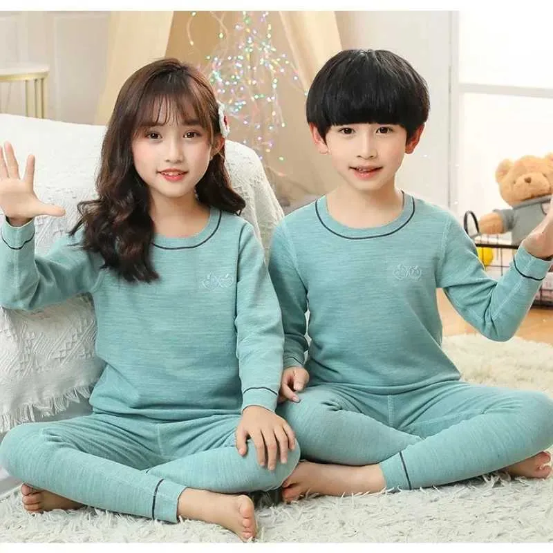 Pyjama Polaire Pour Enfants - Haut Et Pantalon à Poches - Vêtement De Nuit Chaud Hiver - Fille Et Garçon