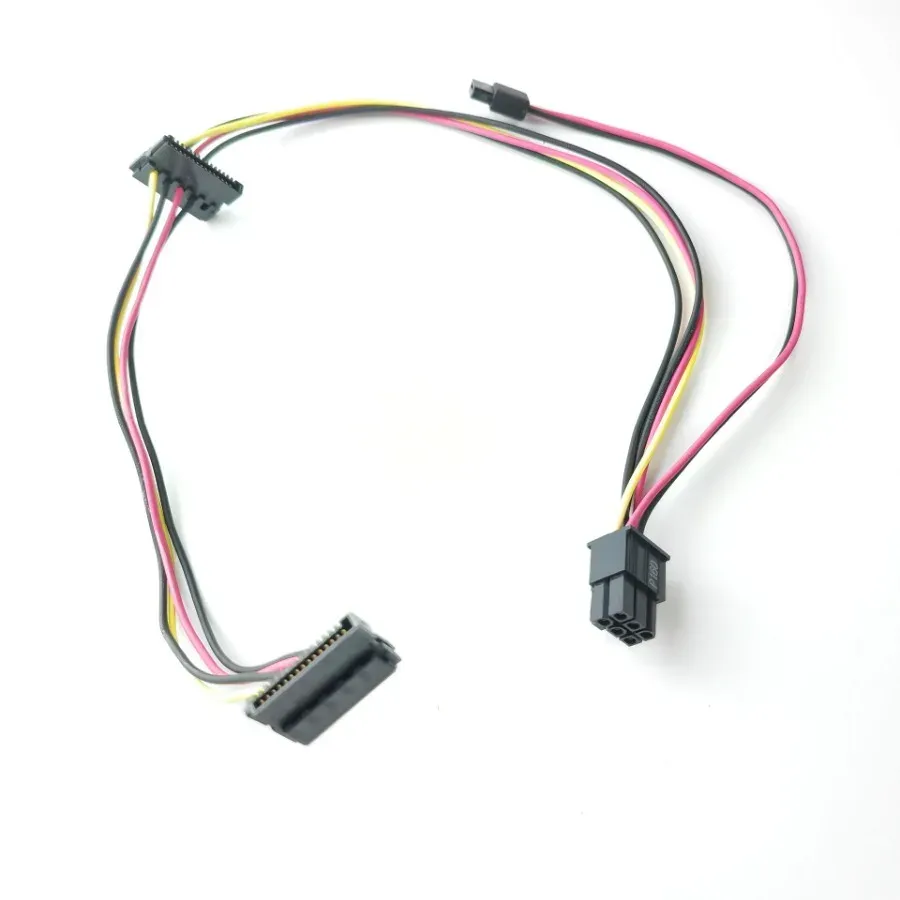 SATA Dual 15Pin M to Graphics card PCI-e PCIE 6 Pin F Video Card Power Supply Ca