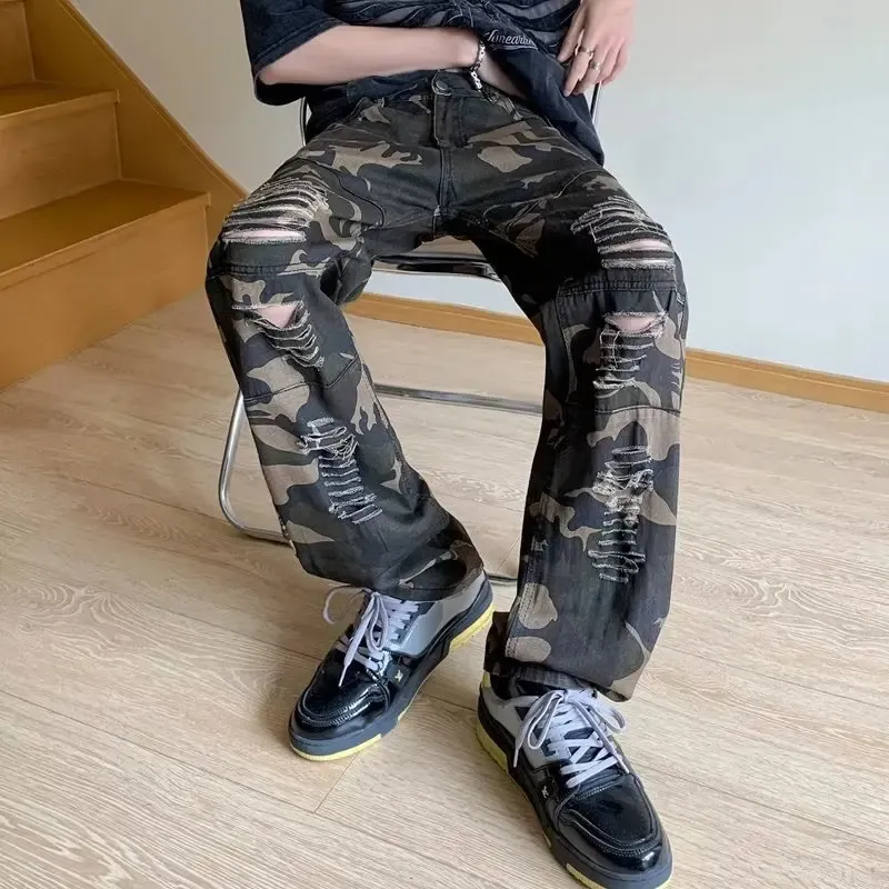 パンツ 2000's archive camouflag cargo pants y2k Amazon.com: Mens Camo Cargo Pants Y2k Hip Hop Jeans Baggy