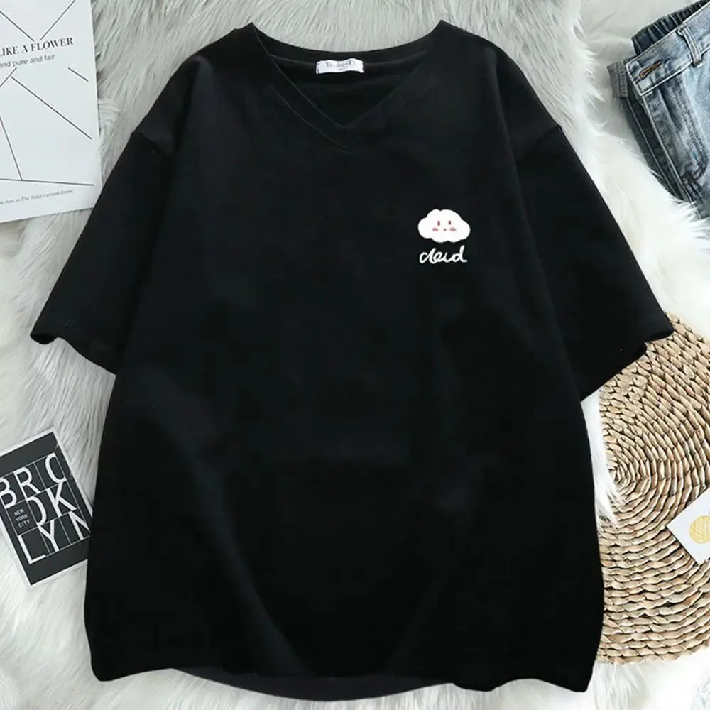 Plus Size 6XL 150kg Women Casual Short Sleeve Linen Blend T-Shirts