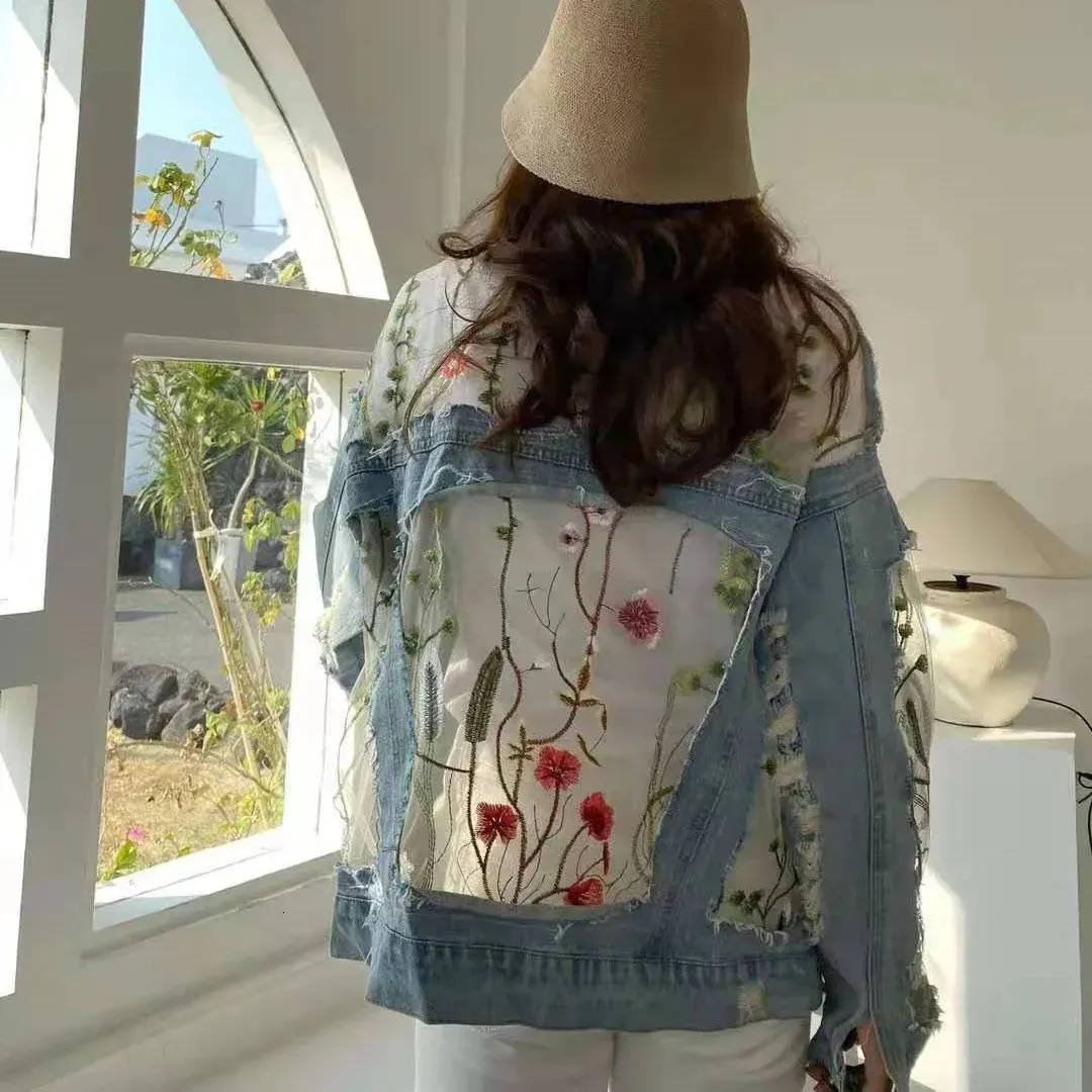PATCHWORK EMBROIDERY LACE JACKET