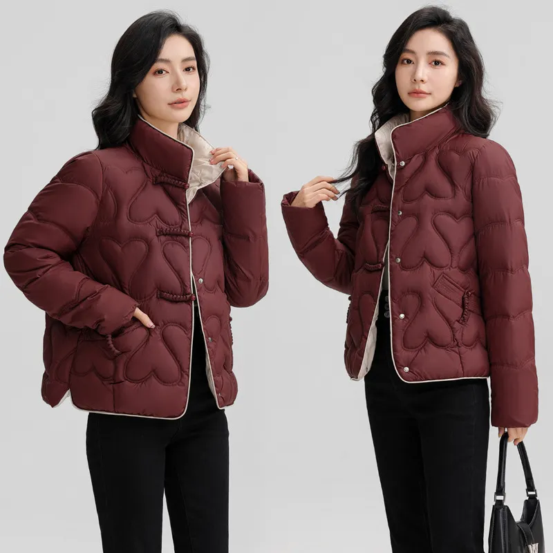 Women lightweight down stand collar coat sale