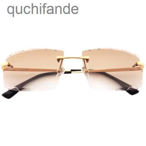 Metal Frame Hexagon Sunglasses with Gold Half Frame and  display picture 3