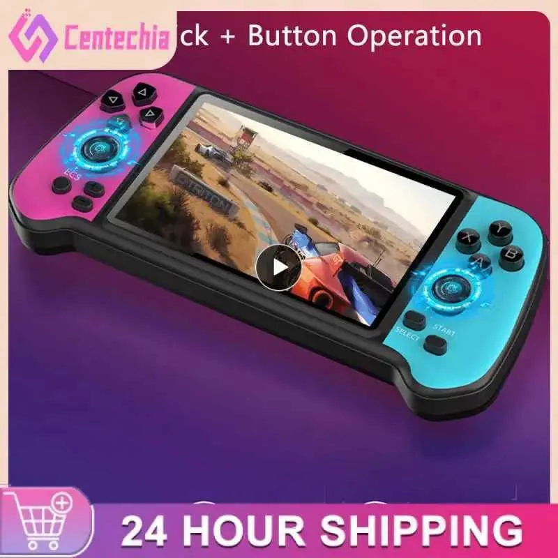 Large Screen Retro Handheld Game Console - Classic Arcade Games ...
