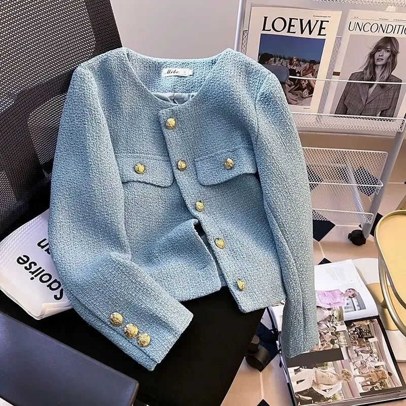 Light Blue Ladies Blue Tweed Jacket Heaven« Ladies' Tweed Blazer
