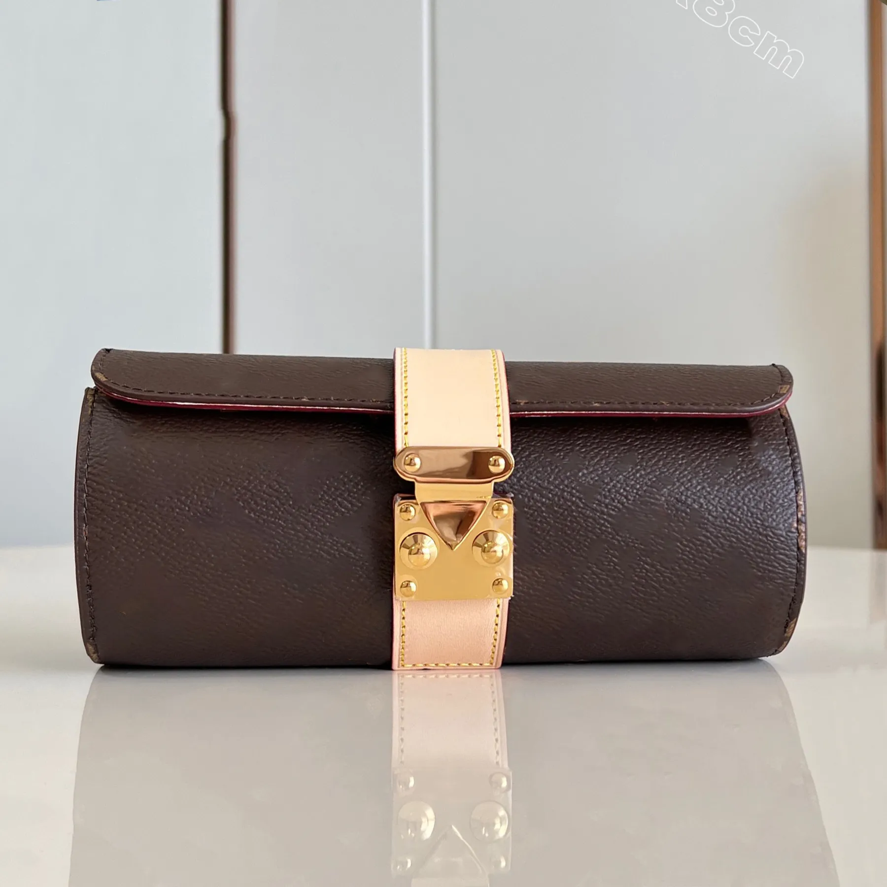 Save Big on Bulk High End Fashion Jewelry Storage Box Top Quality 12A  Jewelry Storage Box Designer Genuine Leather Golden Hardware Women Pouch  Fashion