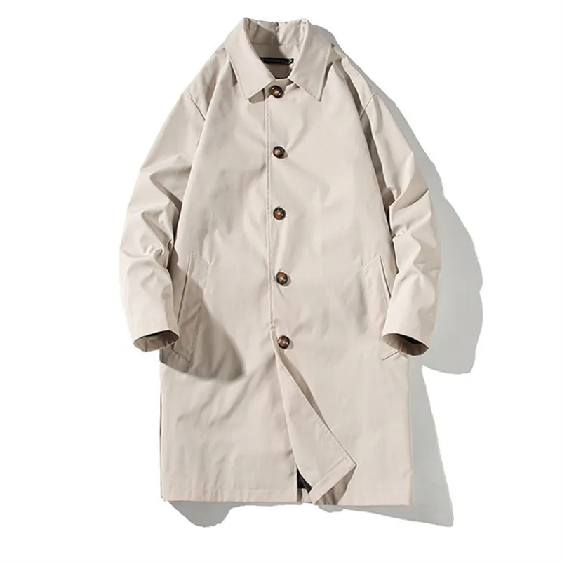 Spring Autumn Trench Coat Men Oversized Casual... From Leonorastore ...