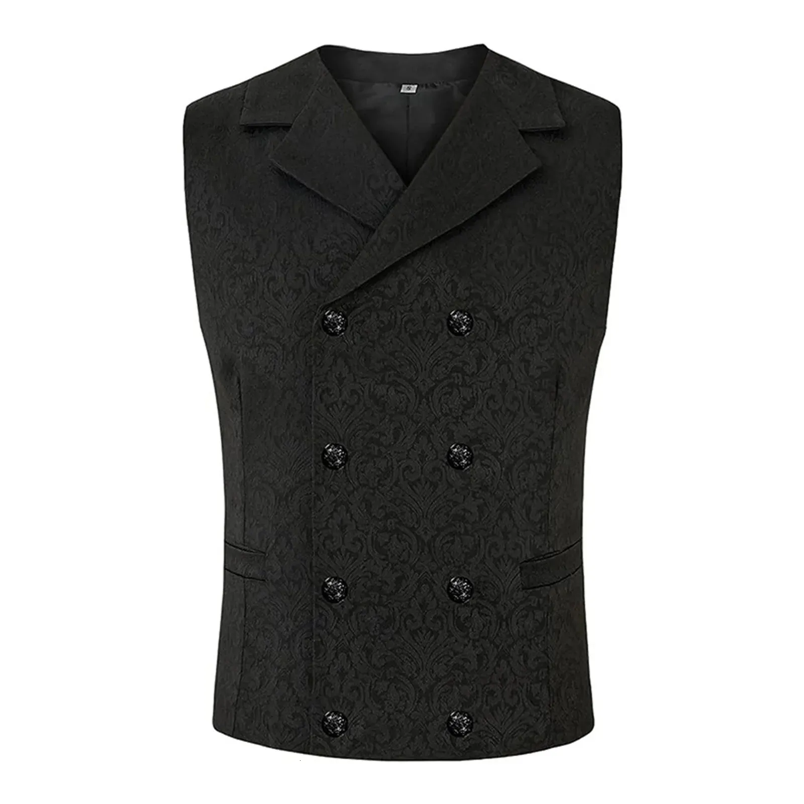 Devil Fashion Mens Gothic Aristocrat Waistcoat Vest - Black – Violent Delights