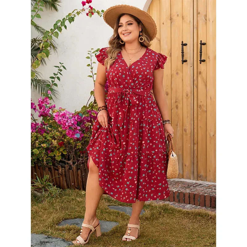 knee length dresses for ladies Eleanore Handcrafted Linen Midi Summer Dress – Bali Lane main image 1