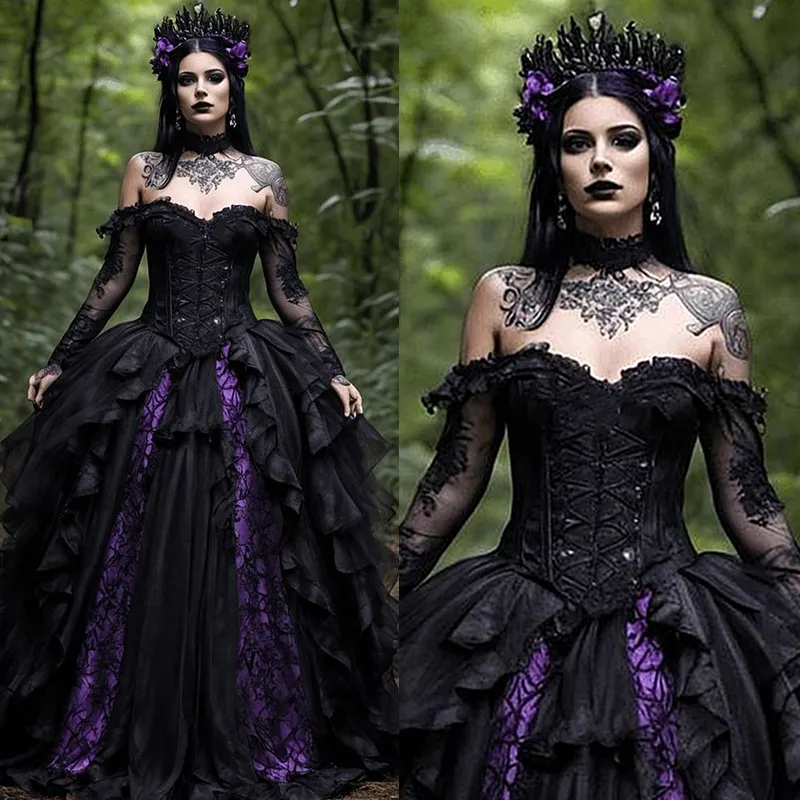 Vintage-Inspired Purple Lace Dress with Crystal Belt Vintage-Inspired Purple Lace Dress with Crystal Belt
