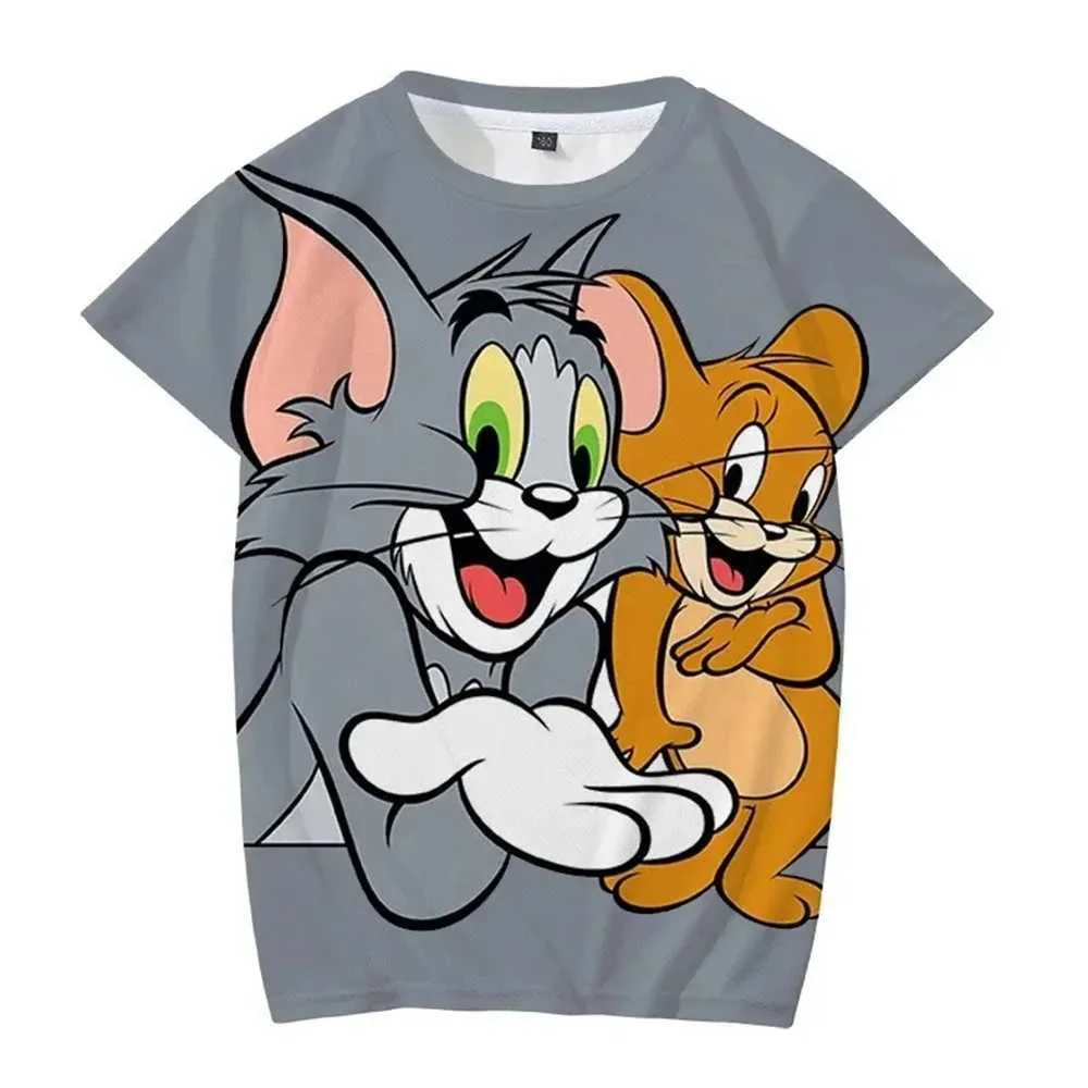 セール・キャンペーン Tom and Kids for shirt t with shirt Cartoon Printed 3D Jerry Gymnastics