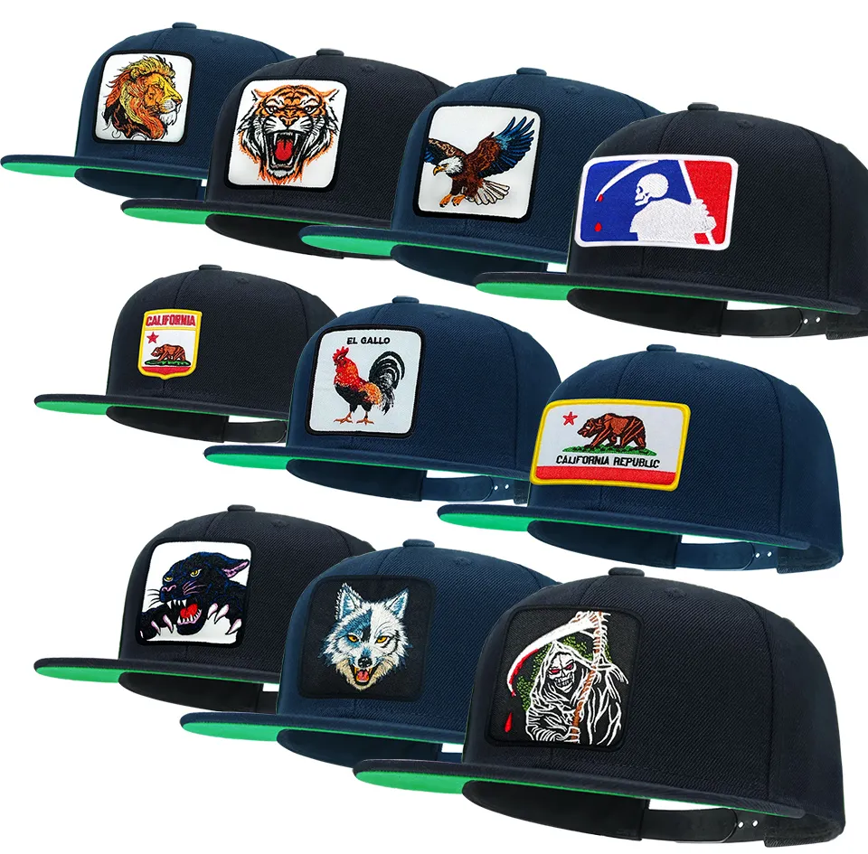 Tilgomedal Unisex Adjustable Snapback Hat with Farm Animal Tiger Lion ...