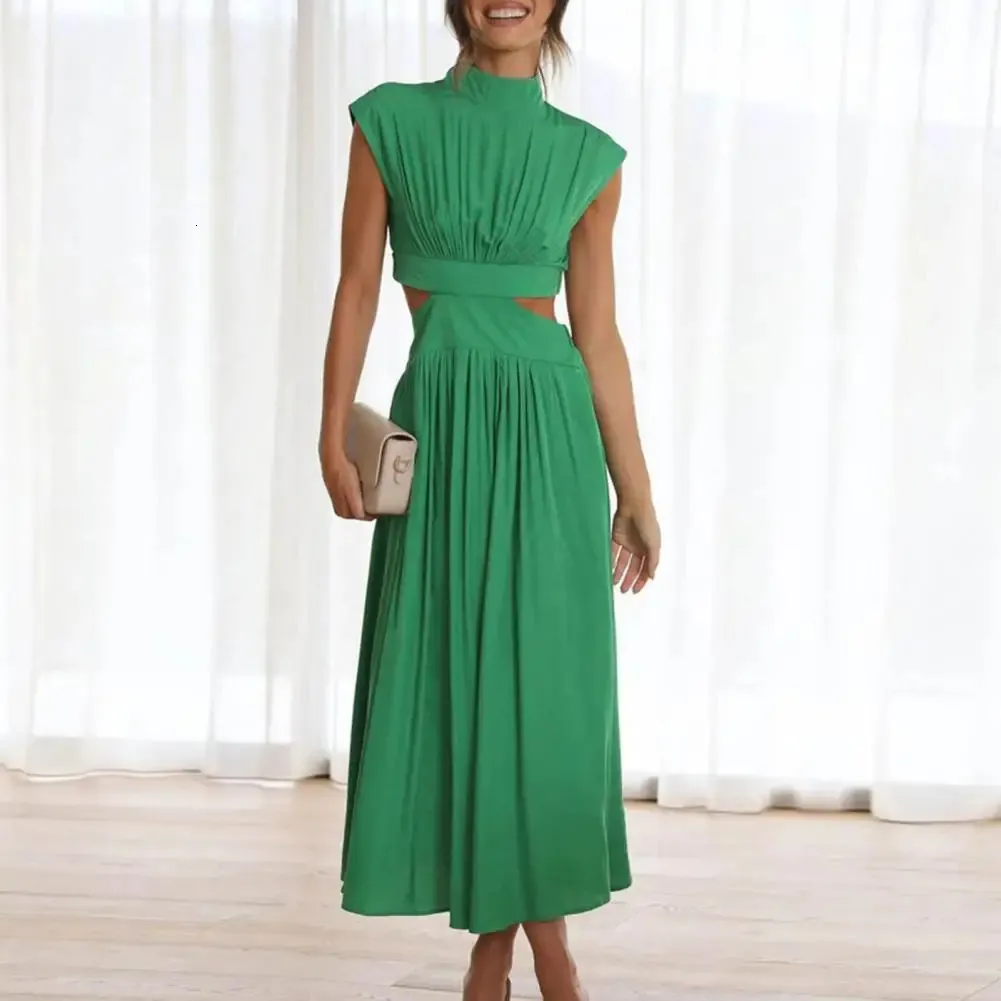 sachin and babi light blue dress MALI Open Back Maxi Dress in Green- Summer maxi Dress main image 0