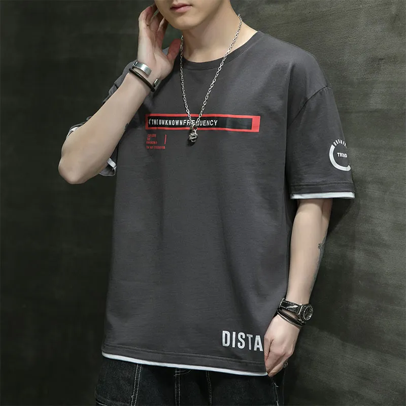 New Men's Pure Cotton Short Sleeved shirt with t shirt