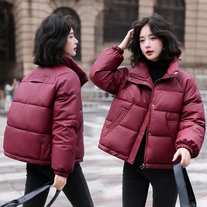 Korean Edition Short Cotton Coat With Thickened Stand Collar 24ss Down Cotton Padded Jacket Women For Bread Lovers From Join3 27.68 DHgate.Com