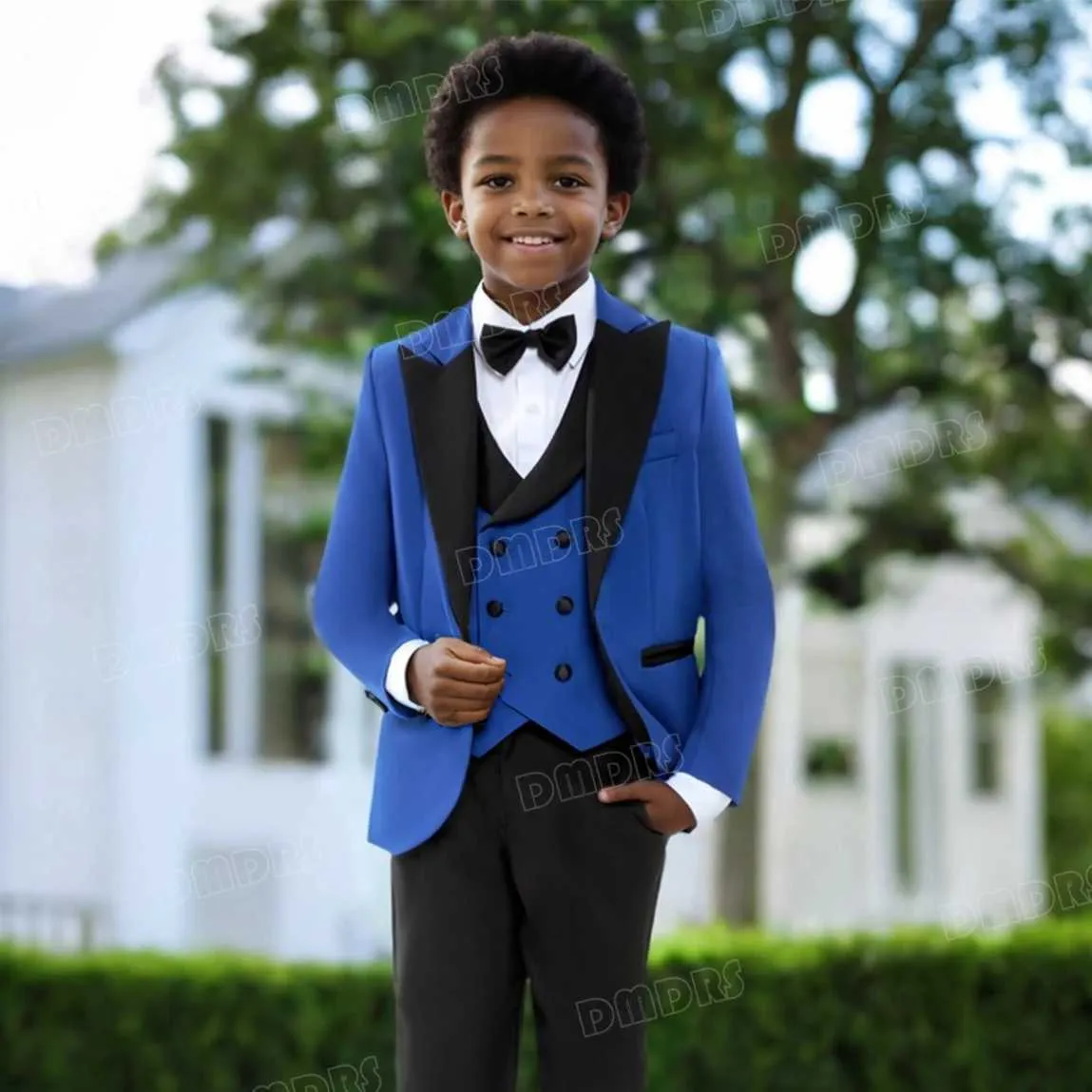 Kids Little Groom Suit Little Boys Formal Suits 3-Piece Tuxedos